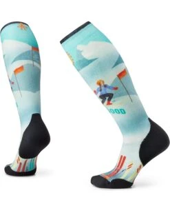Smartwool Ski Targeted Cushion Snow Bunny Print Over the Calf | Socks