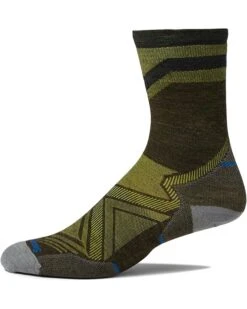 Smartwool Run Zero Cushion Mid Crew Pattern | Socks
