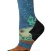 Smartwool Trail Run Targeted Cushion Mountain Print Crew Socks