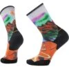 Smartwool Trail Run Targeted Cushion Singletrack Print Crew Socks