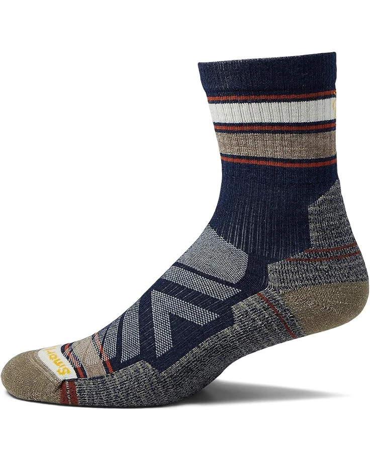 Smartwool Performance Hike Light Cushion Striped Mid Crew | Socks 1 Smartwool Performance Hike Light Cushion Striped Mid Crew | Socks