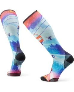 Smartwool Ski Zero Cushion Ski Day Print Over the Calf | Socks
