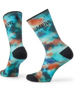 Smartwool Athletic Far Out Tie-Dye Print Crew | Socks