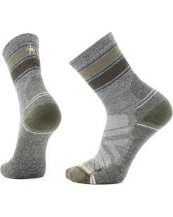 Smartwool Hike Light Cushion Striped Mid Crew Socks