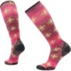 Smartwool Ski Zero Cushion Paths Crossed Print Over The Calf Socks